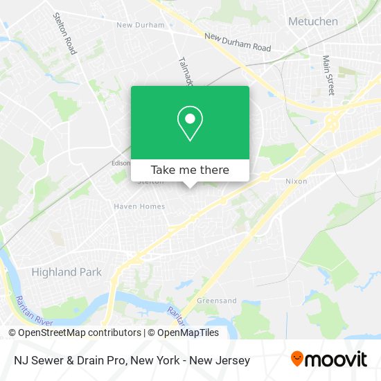 Mapa de NJ Sewer & Drain Pro