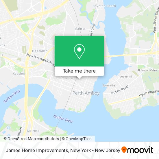 James Home Improvements map