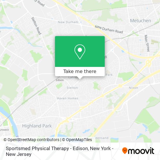 Mapa de Sportsmed Physical Therapy - Edison