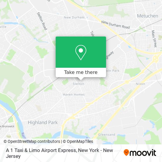A 1 Taxi & Limo Airport Express map