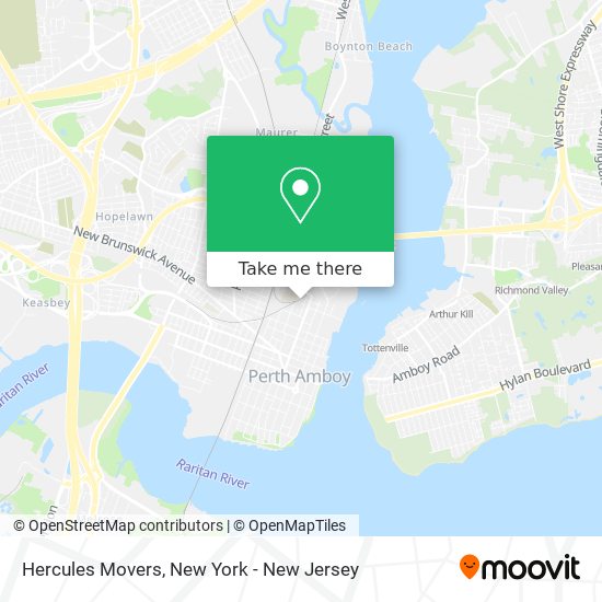 Hercules Movers map