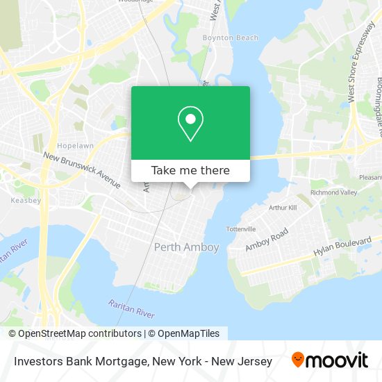 Investors Bank Mortgage map