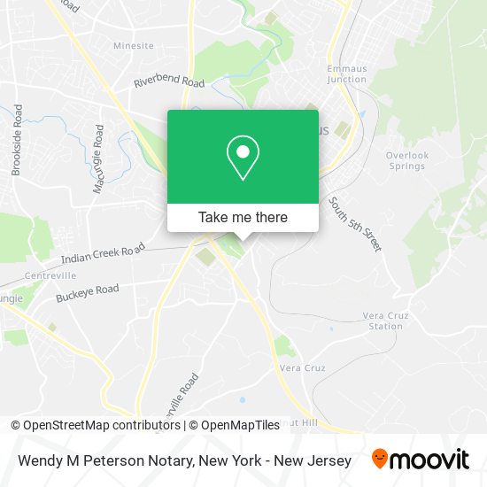 Wendy M Peterson Notary map