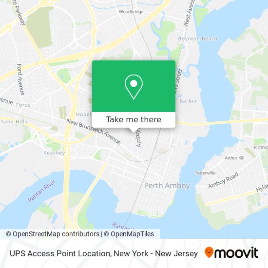 Mapa de UPS Access Point Location