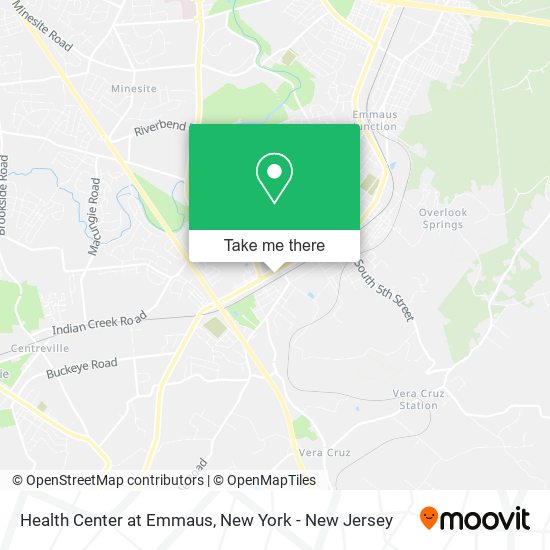 Health Center at Emmaus map