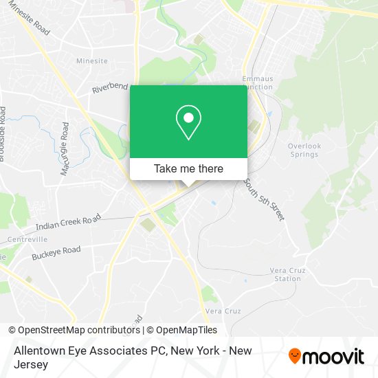 Mapa de Allentown Eye Associates PC