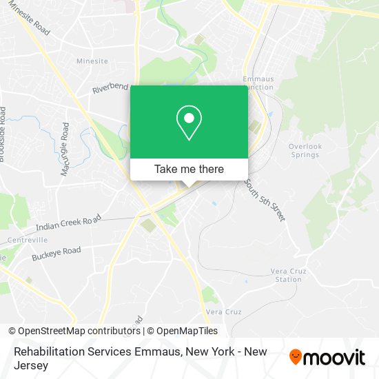 Rehabilitation Services Emmaus map