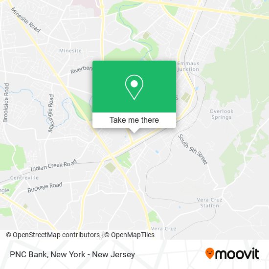 PNC Bank map