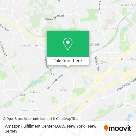 Amazon Fulfillment Center-LGA5 map