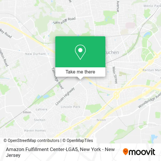 Amazon Fulfillment Center-LGA5 map