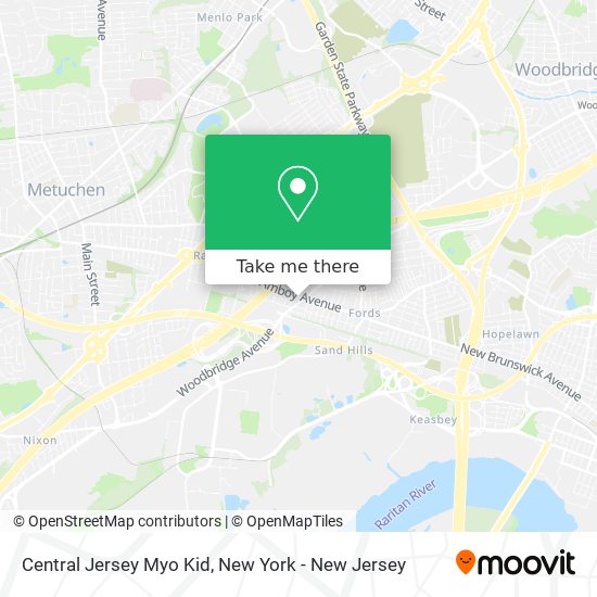 Central Jersey Myo Kid map