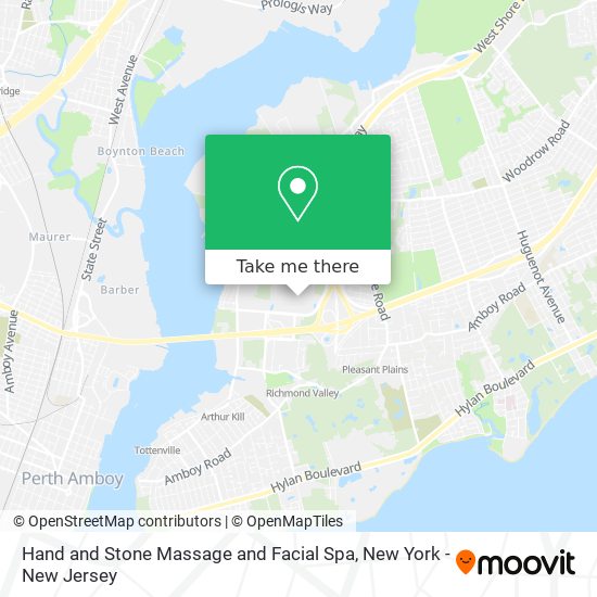 Mapa de Hand and Stone Massage and Facial Spa