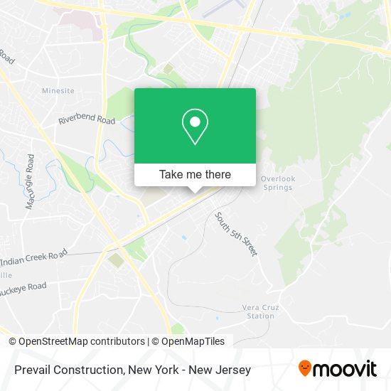 Prevail Construction map