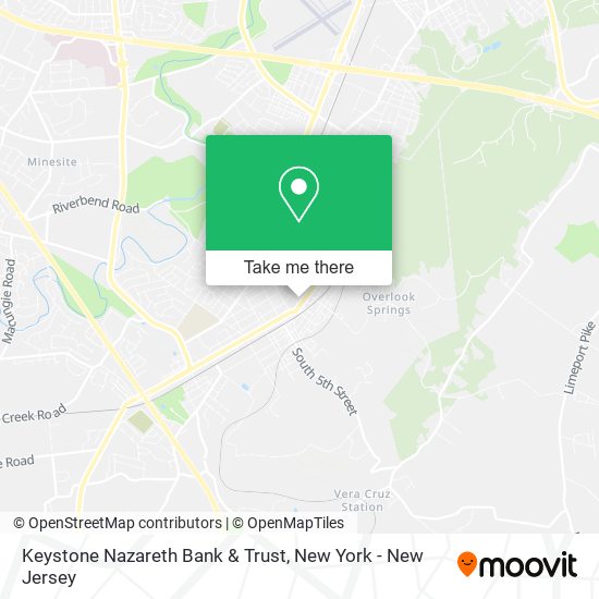 Keystone Nazareth Bank & Trust map