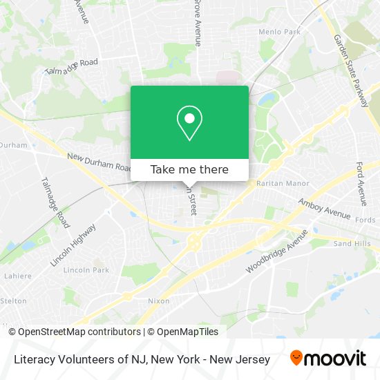 Mapa de Literacy Volunteers of NJ