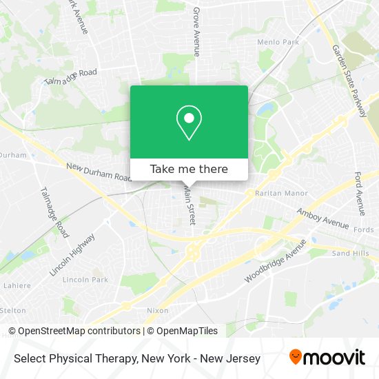 Select Physical Therapy map