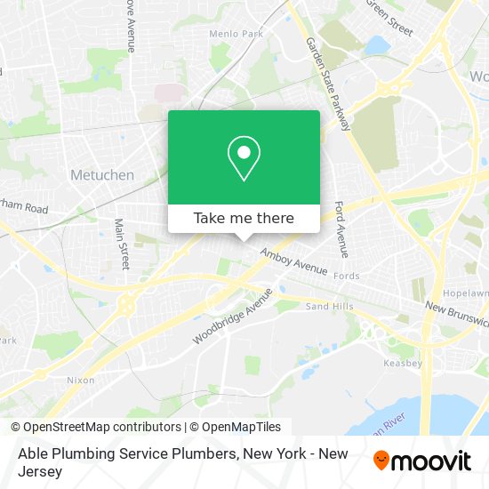 Able Plumbing Service Plumbers map