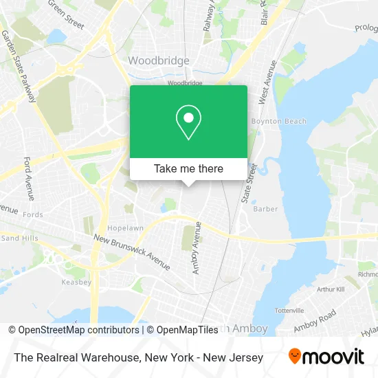 The Realreal Warehouse map