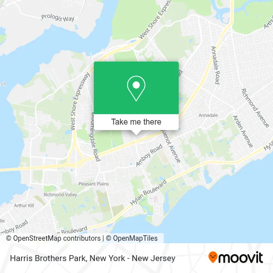 Harris Brothers Park map