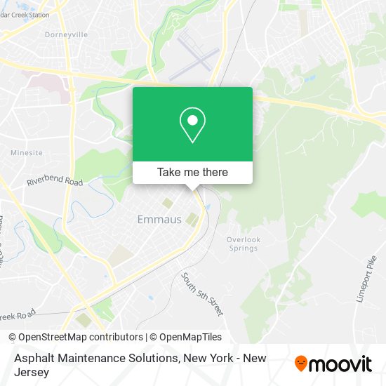 Asphalt Maintenance Solutions map