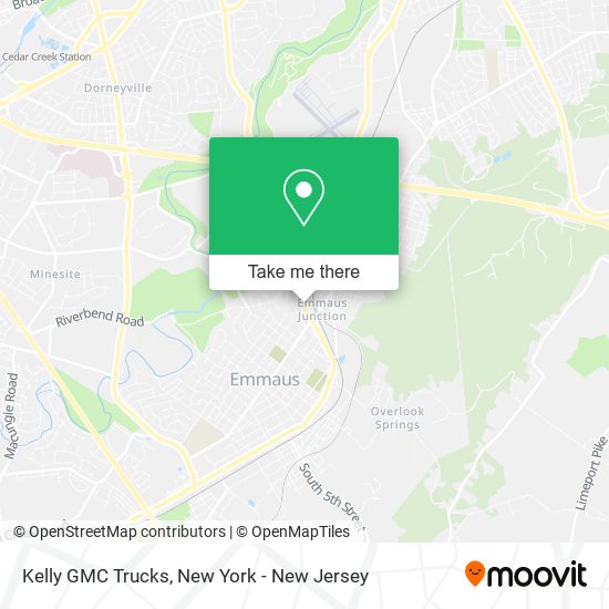 Kelly GMC Trucks map