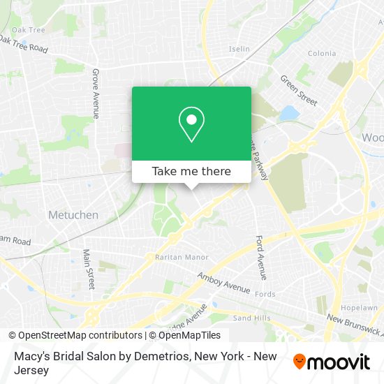 Macy's Bridal Salon by Demetrios map