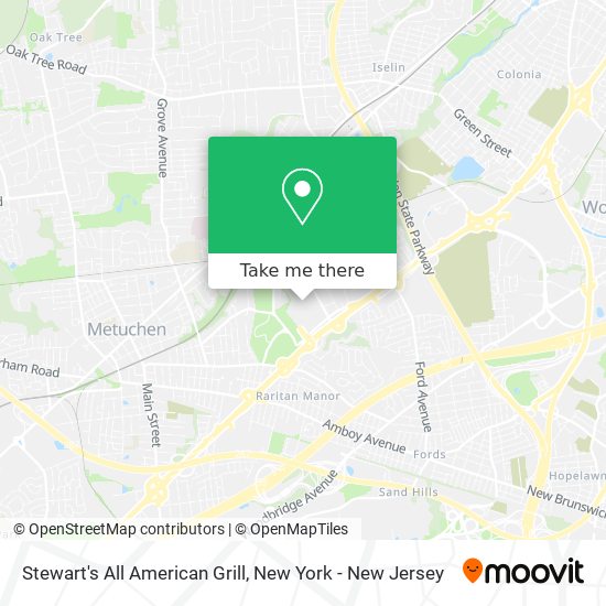 Stewart's All American Grill map