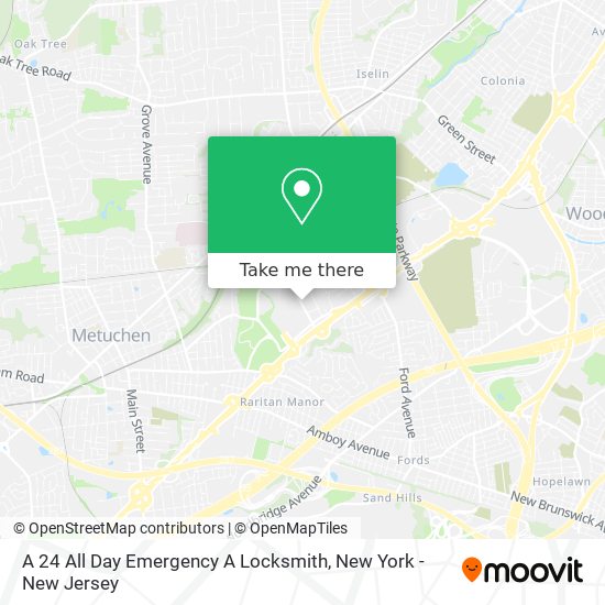 Mapa de A 24 All Day Emergency A Locksmith