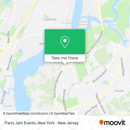 Party Jam Events map