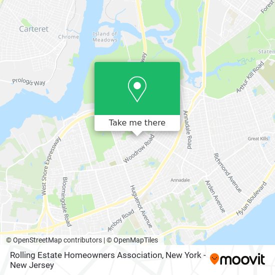 Mapa de Rolling Estate Homeowners Association