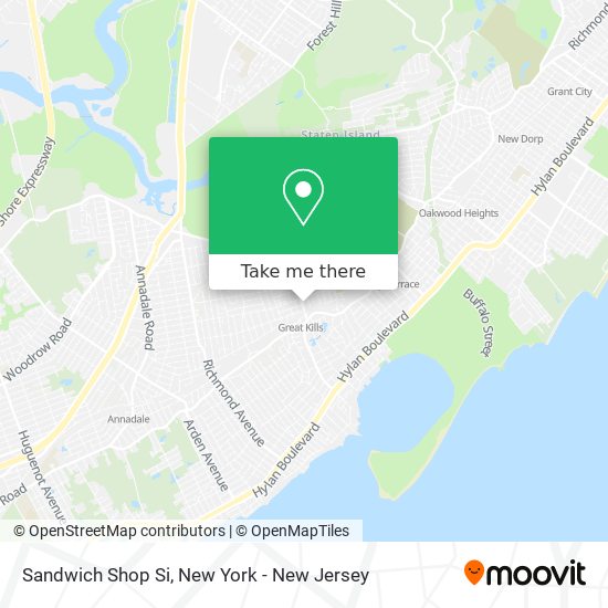 Sandwich Shop Si map