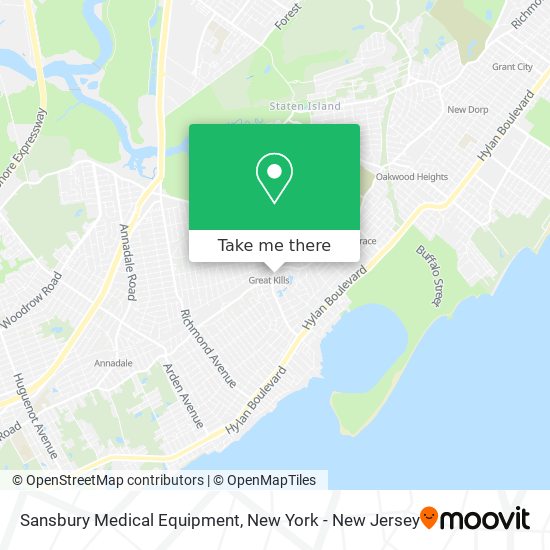 Mapa de Sansbury Medical Equipment