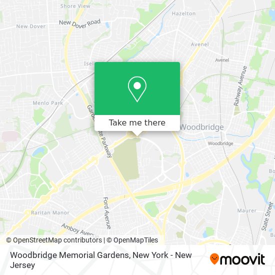 Woodbridge Memorial Gardens map