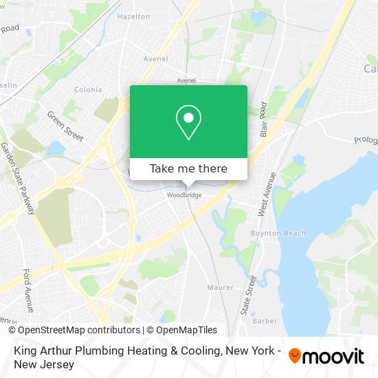 King Arthur Plumbing Heating & Cooling map