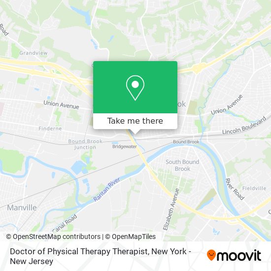 Doctor of Physical Therapy Therapist map