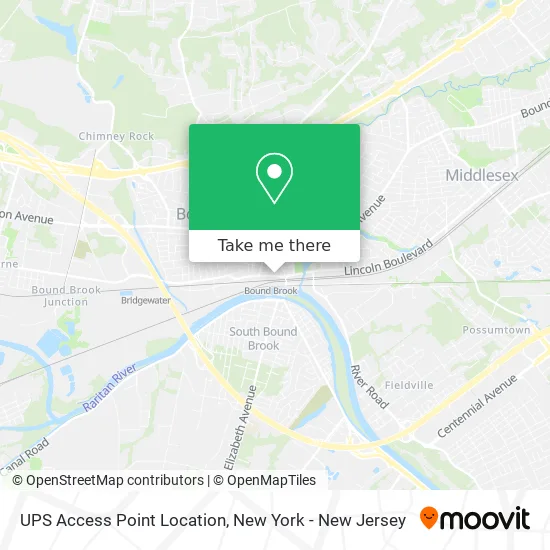 UPS Access Point Location map