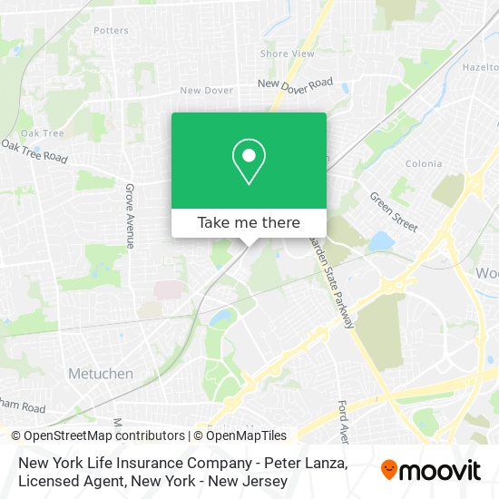 Mapa de New York Life Insurance Company - Peter Lanza, Licensed Agent