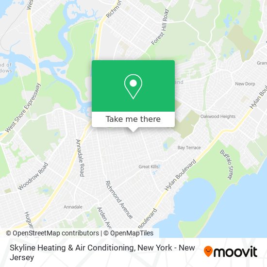 Mapa de Skyline Heating & Air Conditioning