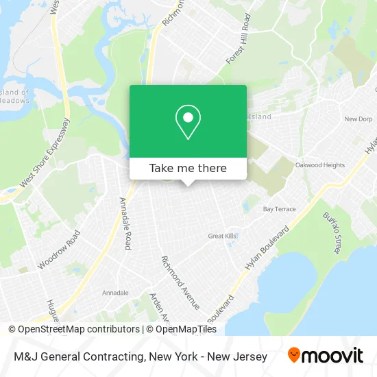 M&J General Contracting map