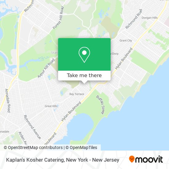 Mapa de Kaplan's Kosher Catering