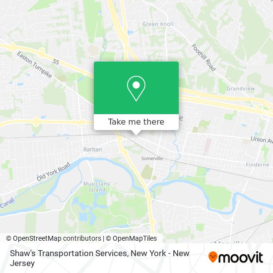 Shaw's Transportation Services map