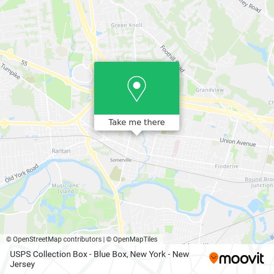 USPS Collection Box - Blue Box map