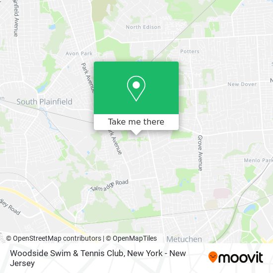 Woodside Swim & Tennis Club map