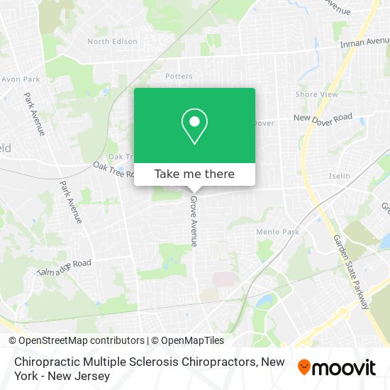 Chiropractic Multiple Sclerosis Chiropractors map