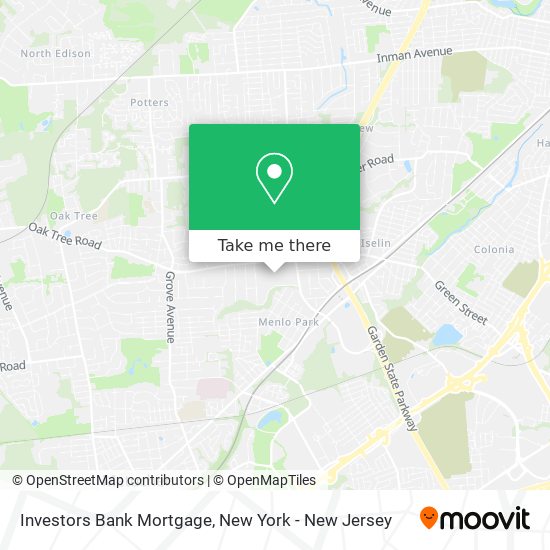 Investors Bank Mortgage map