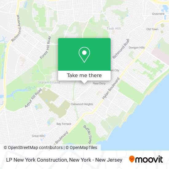 LP New York Construction map