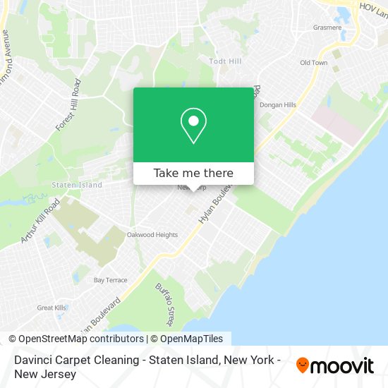 Mapa de Davinci Carpet Cleaning - Staten Island