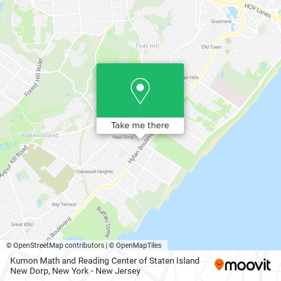 Kumon Math and Reading Center of Staten Island New Dorp map