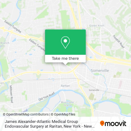 James Alexander-Atlantic Medical Group Endovascular Surgery at Raritan map