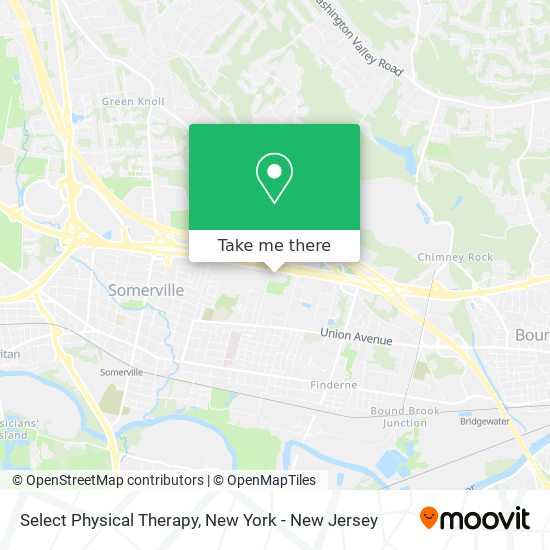 Mapa de Select Physical Therapy